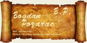 Bogdan Požarac vizit kartica